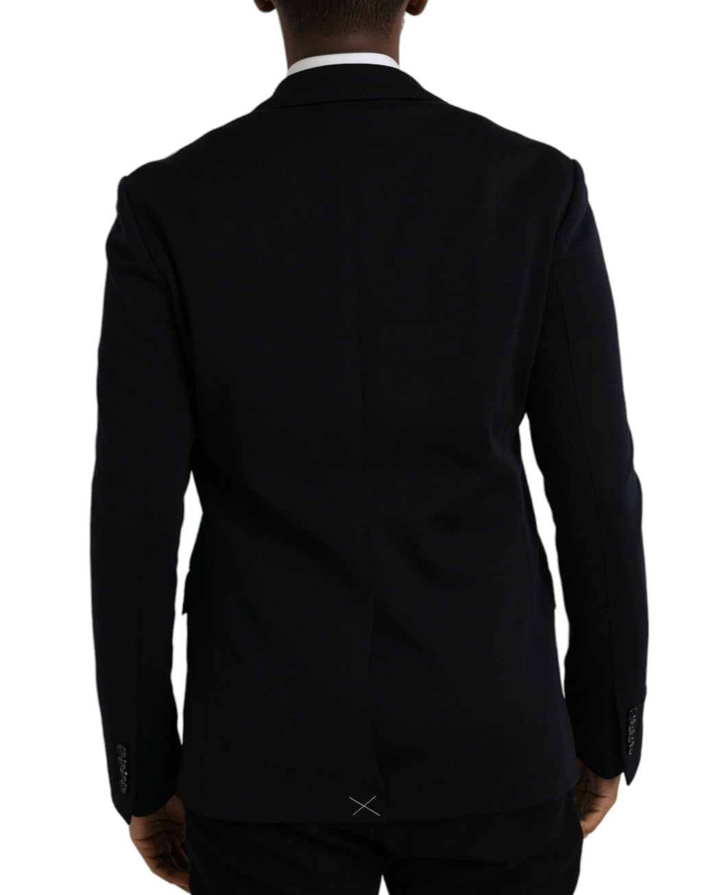 Dark Blue Wool Single Breasted Coat Blazer