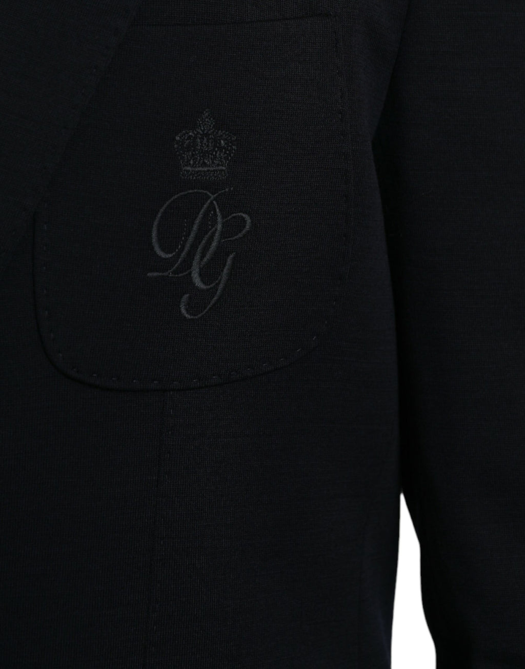 Dark Blue Wool Single Breasted Coat Blazer