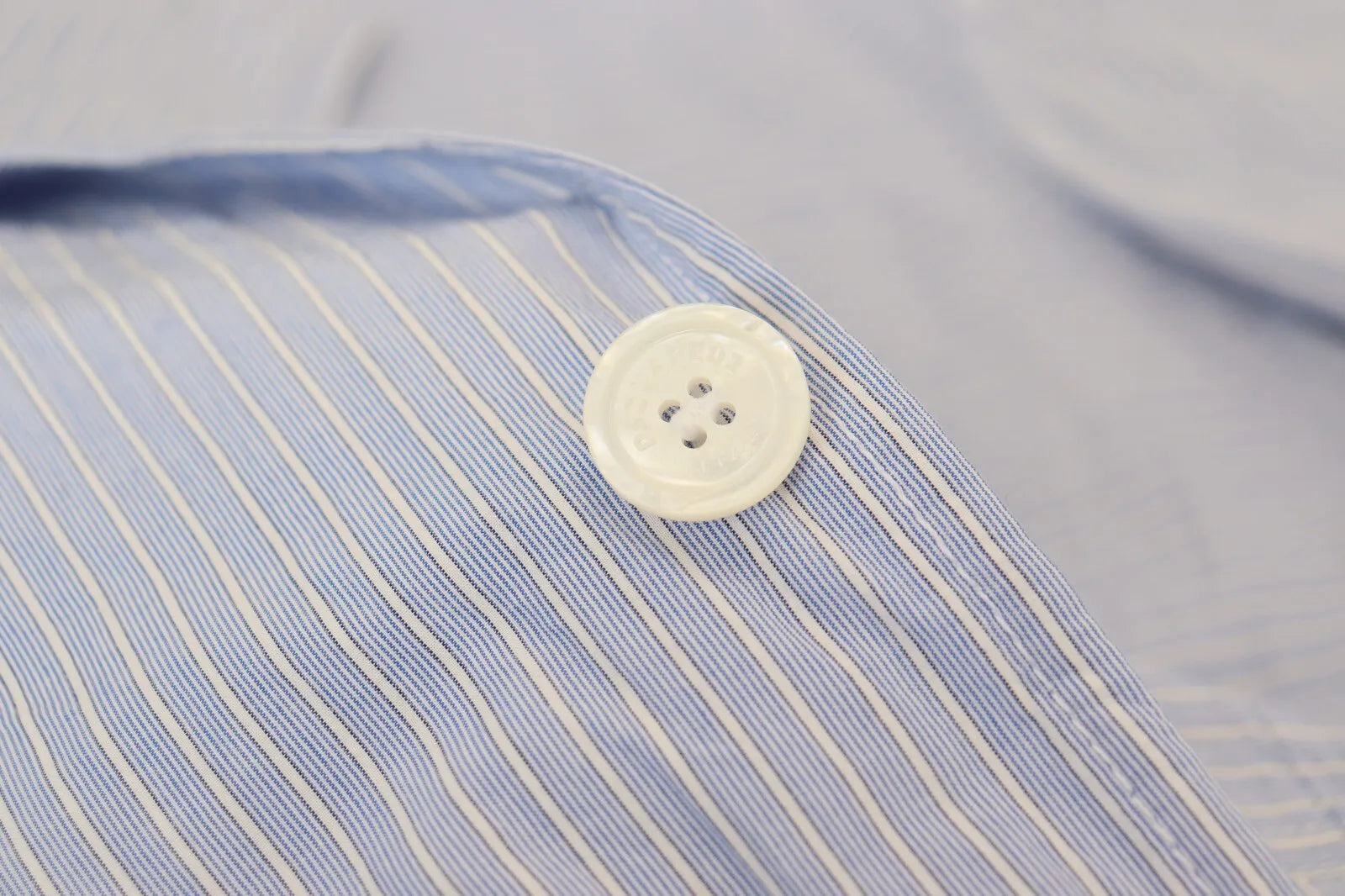 Blue Striped Single Breasted Formal Coat Blazer
