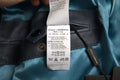 Blue Leather Full Zip Biker Blouson Jacket