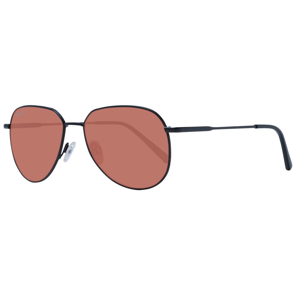 Serengeti Black Metal Sunglasses
