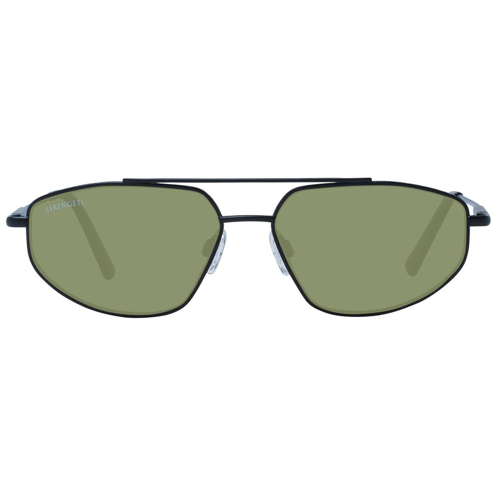 Serengeti Black Metal Sunglasses