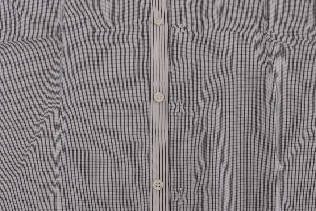 White Blue Check Casual Cotton Regular Fit Shirt