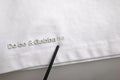 White Logo Embossed Cotton Crewneck T-shirt