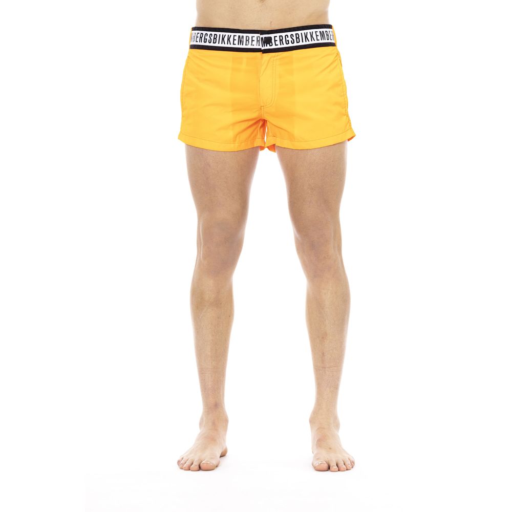 Black Polyamide Men Swimsuit