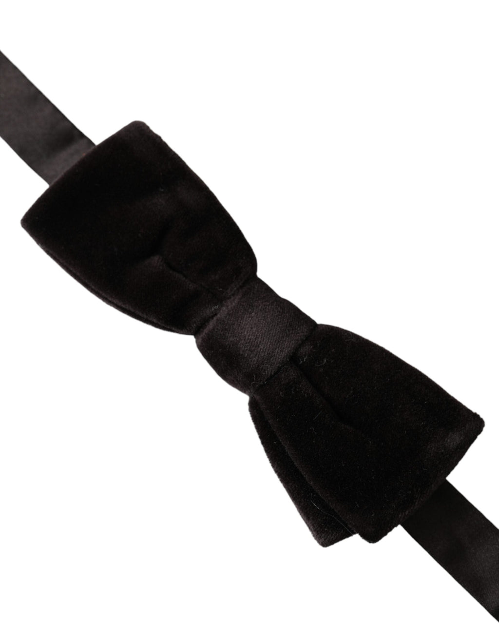Dolce & Gabbana Maroon Velvet Cotton Adjustable Neck Men Bow Tie