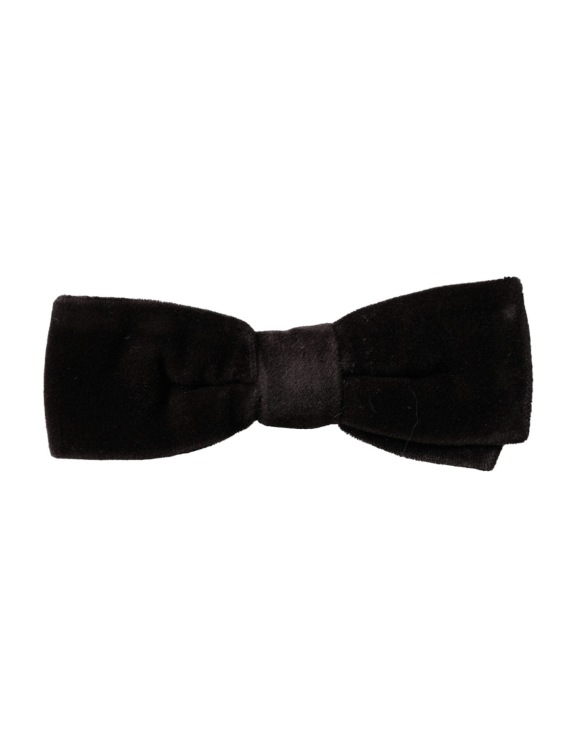 Dolce & Gabbana Maroon Velvet Cotton Adjustable Neck Men Bow Tie