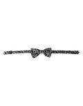 Dolce & Gabbana Dark Gray Floral Silk Adjustable Neck Men Bow Tie