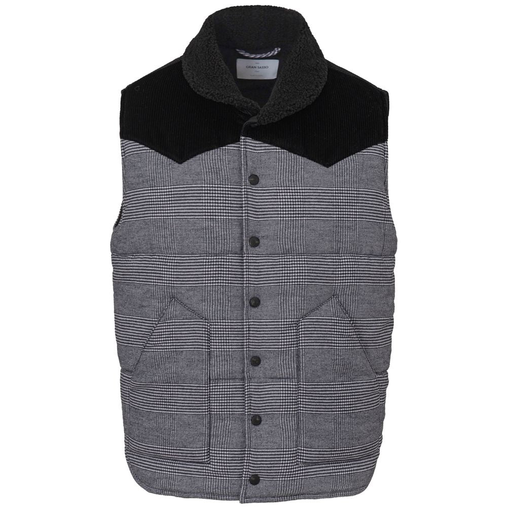 Gray Cotton Sleeveless Jacket