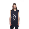 Black Cotton Men Tank Top