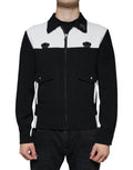 Black White DG Crown Full Zip Blouson Jacket