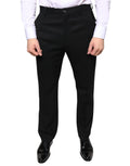 Black Wool Skinny Men Dress Pants