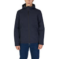 Blue Polyester Shell Jacket