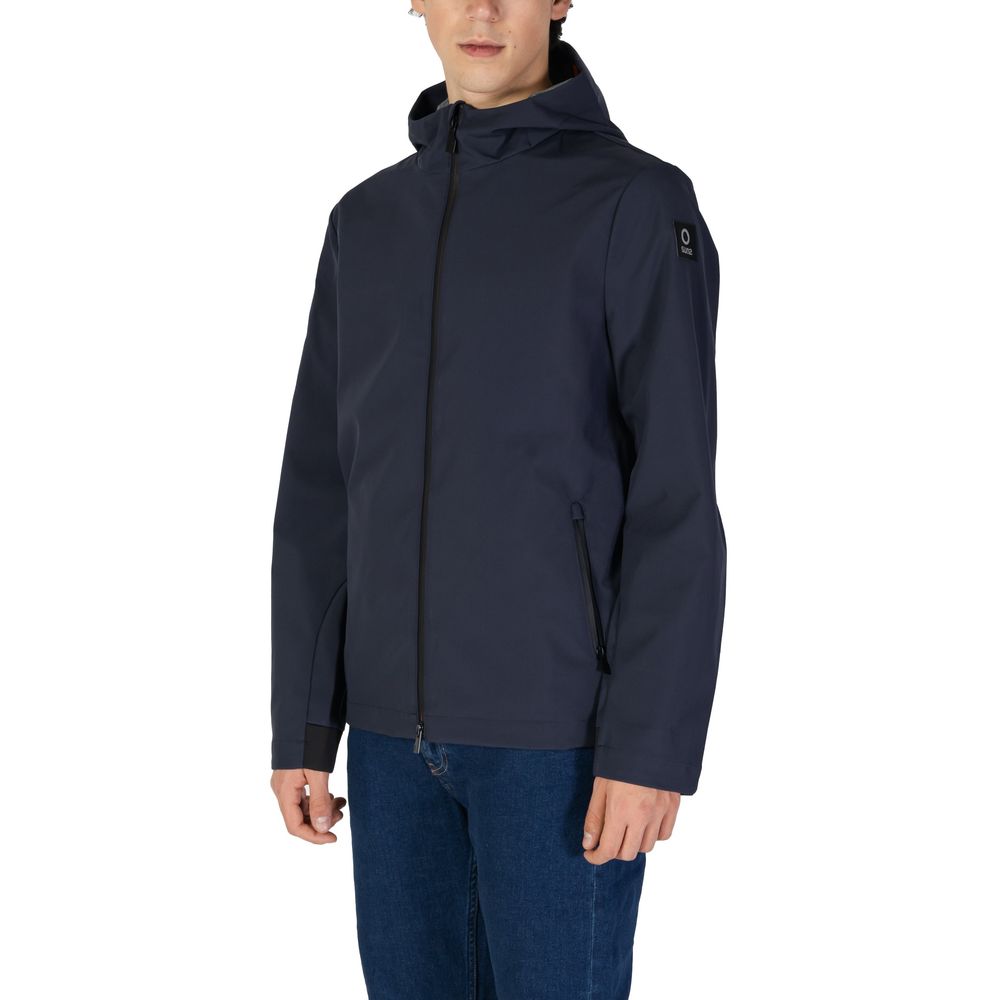 Blue Polyester Shell Jacket