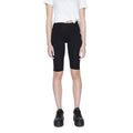 Black Cotton Bermuda Shorts