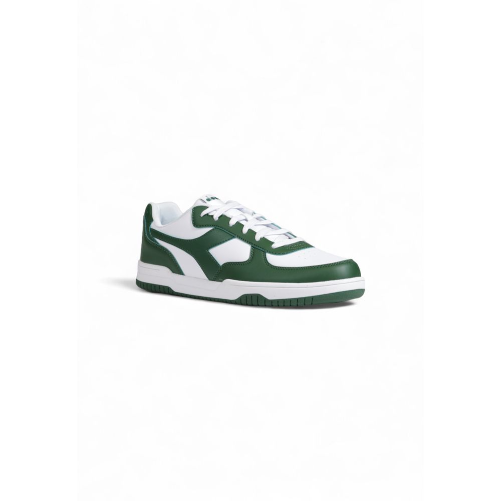 Bicolor Artificial Leather Low Top Sneakers