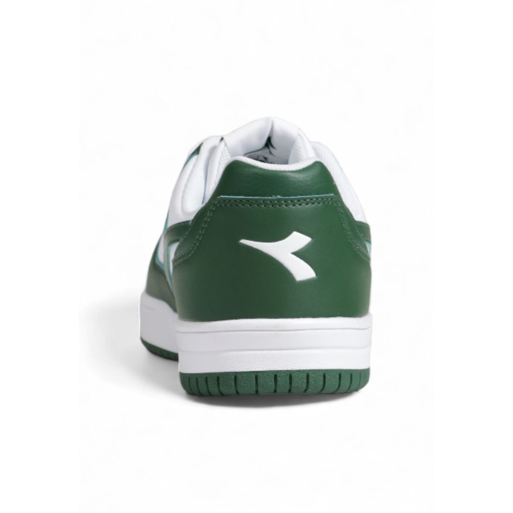 Bicolor Artificial Leather Low Top Sneakers
