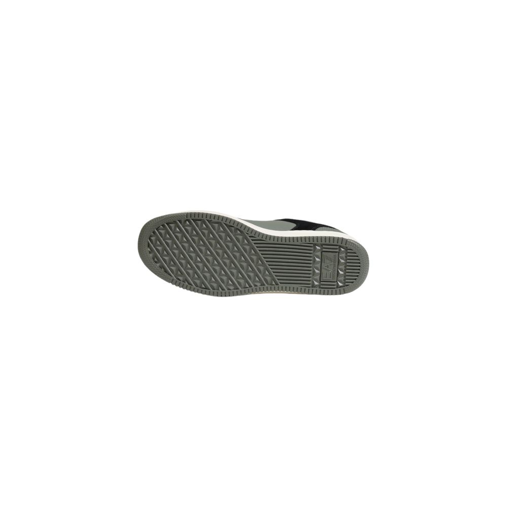 Green Polyester Athletic Sneakers
