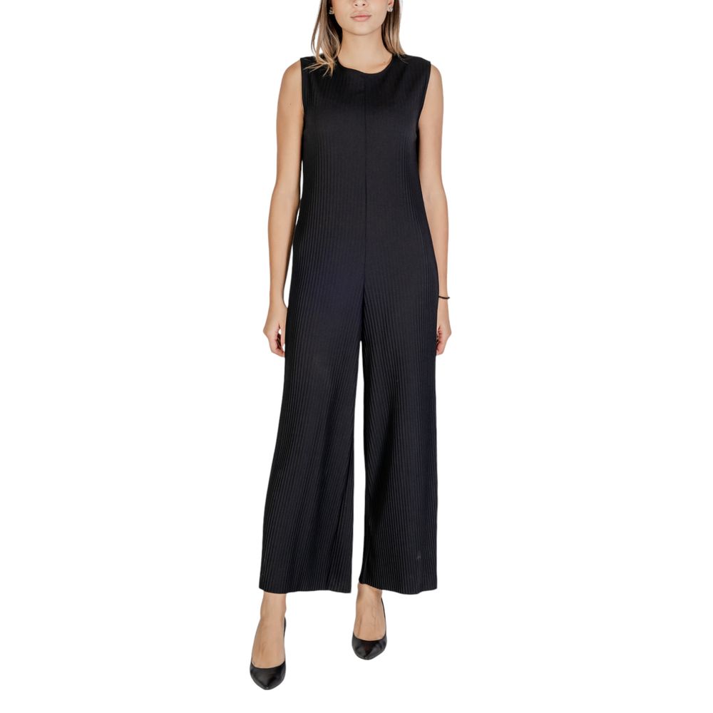 Black Polyester Rompers