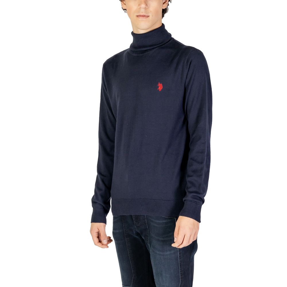 Blue Cotton Turtleneck