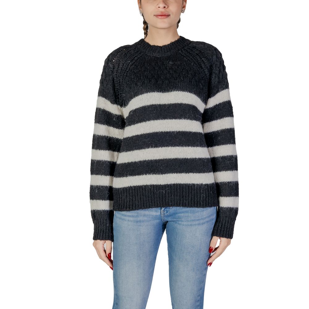 Black And White Recycled Polyester Sweatshirt