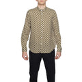 Beige Linen Pattern Shirt