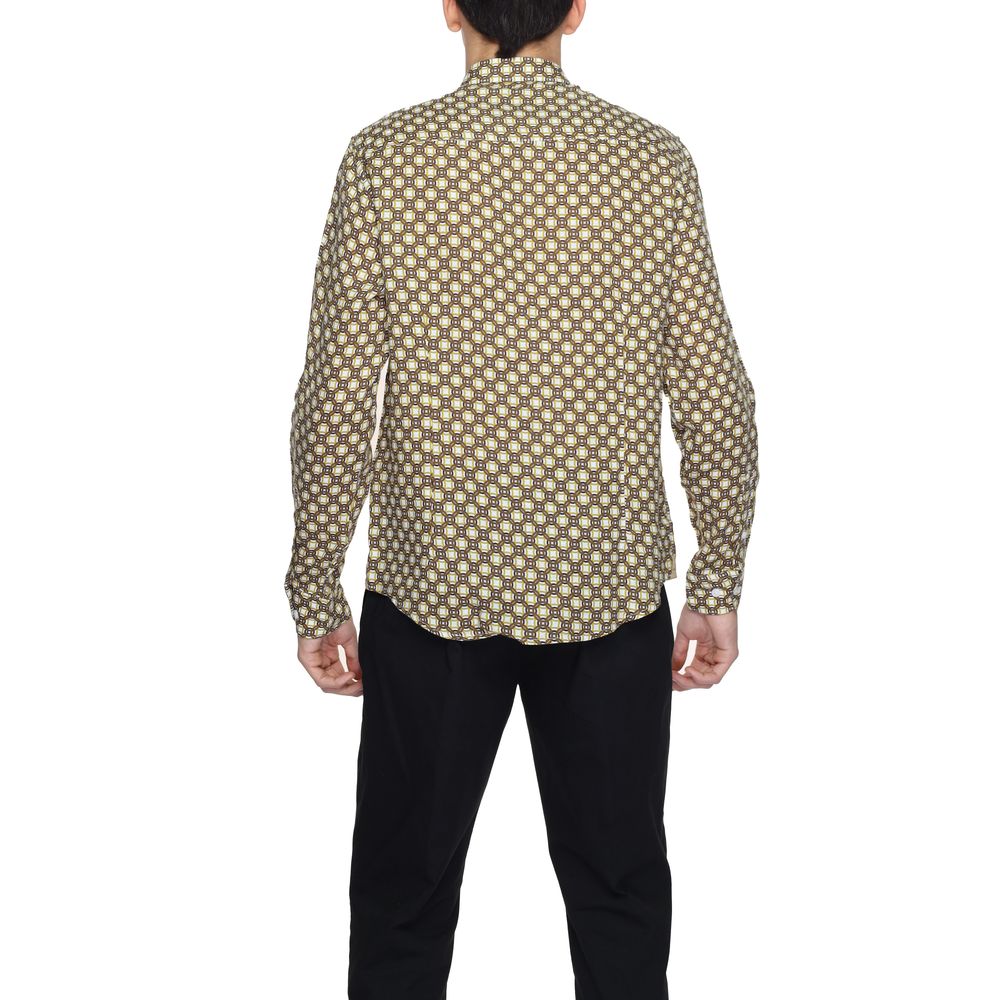 Beige Linen Pattern Shirt