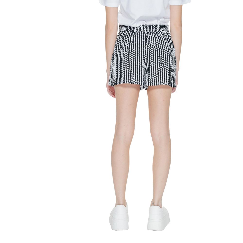 Black Viscose Shorts
