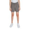 Beige Lyocell Shorts