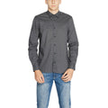 Gray Cotton Pattern Shirt