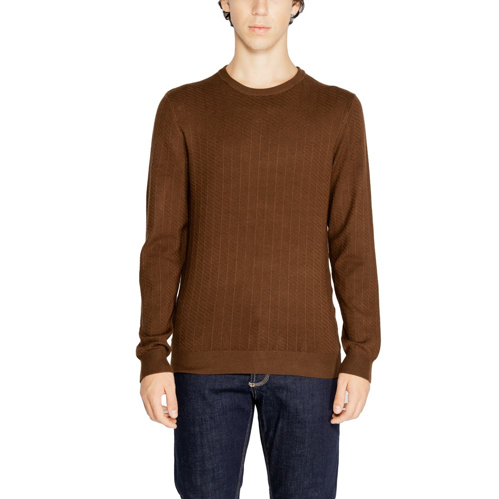 Brown Viscose Sweatshirt