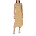 Bicolor Cotton Long Dress