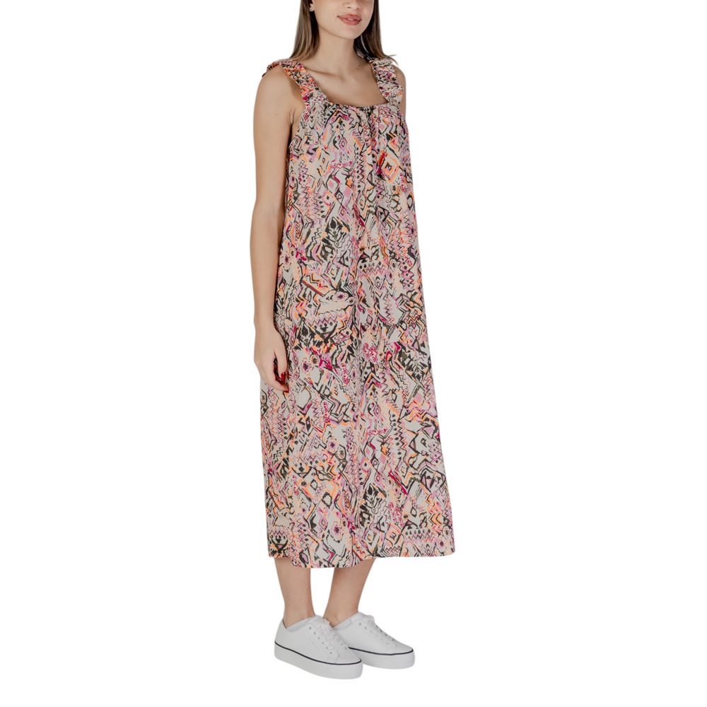 Multicolor Cotton Long Dress