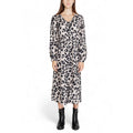 Gray Viscose Long Dress