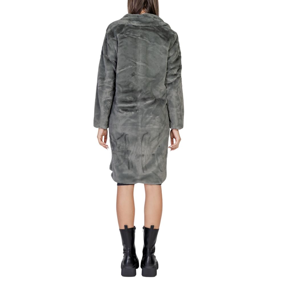 Black Polyester Coat