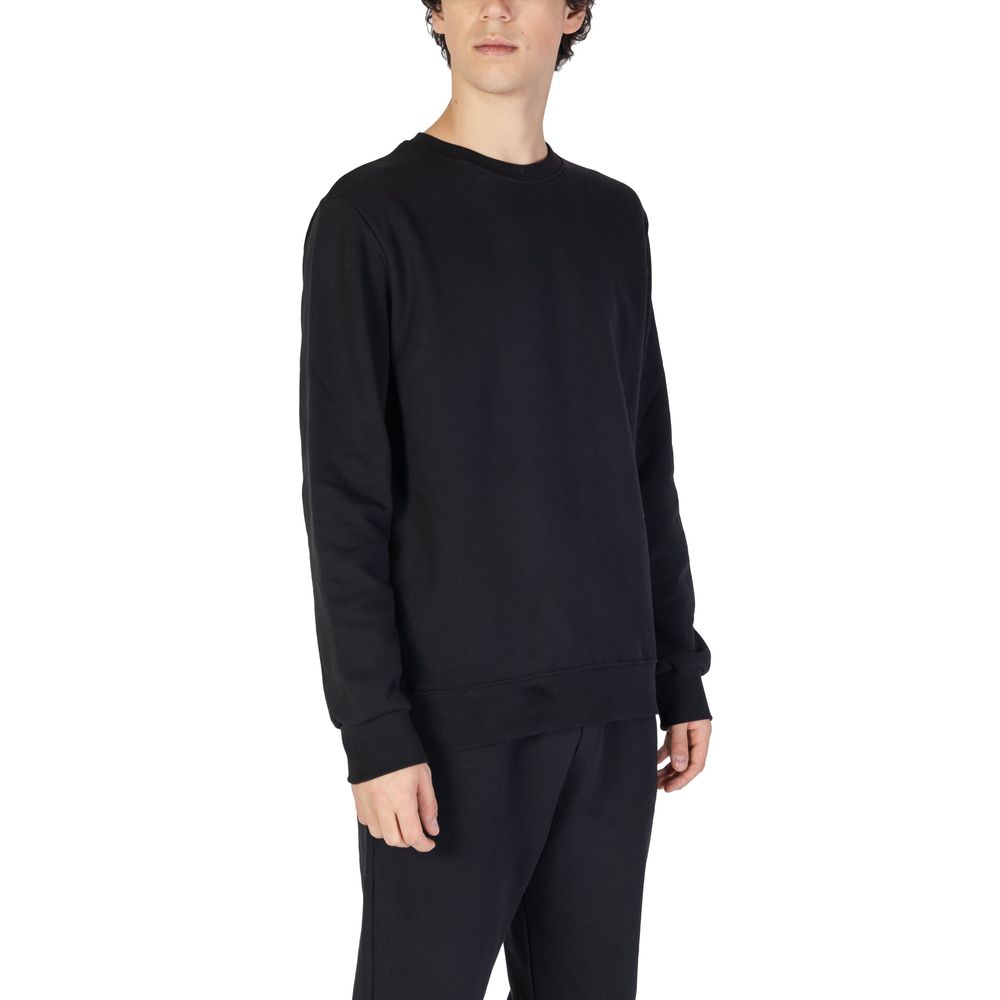 Black Cotton Sweatshirt