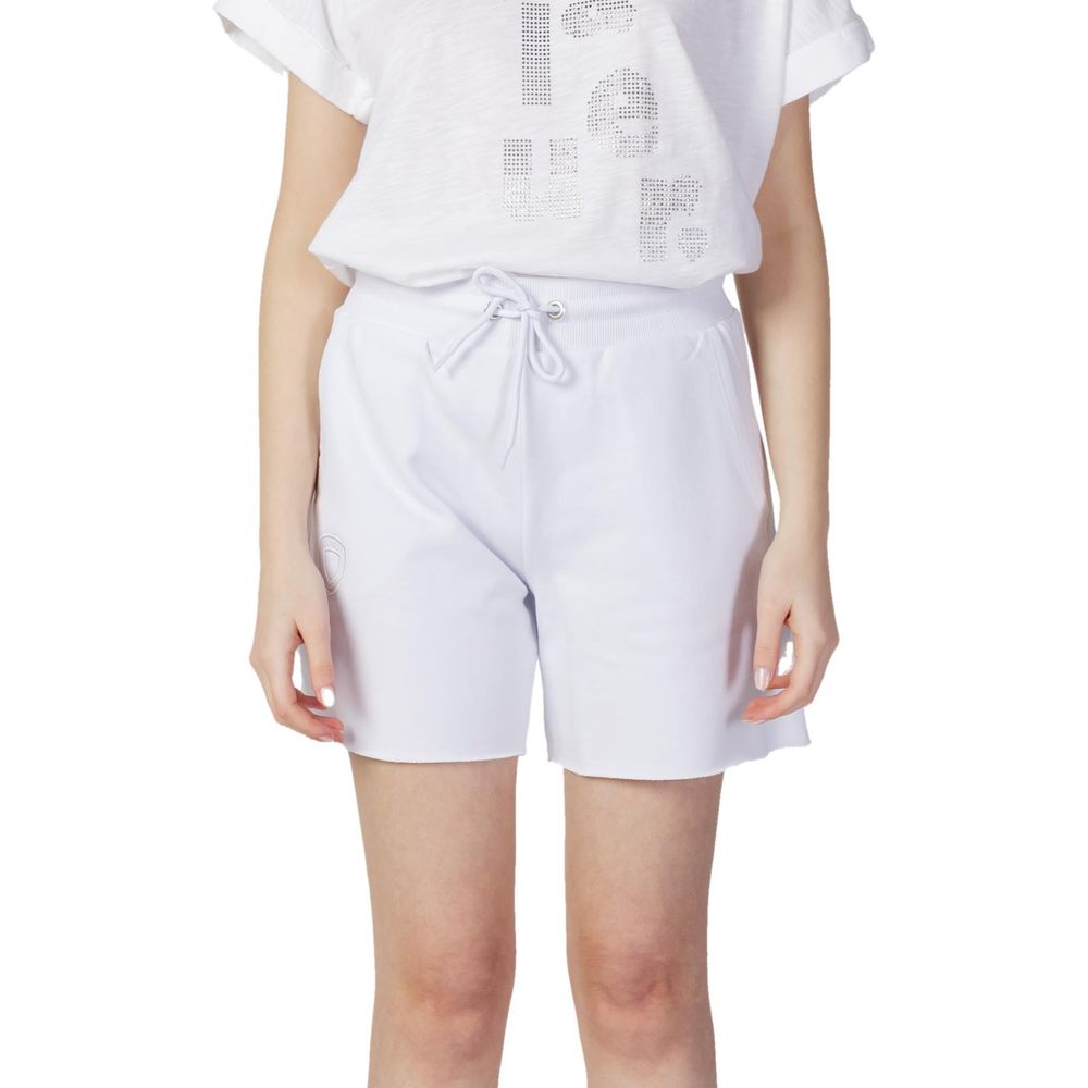 White Cotton Shorts