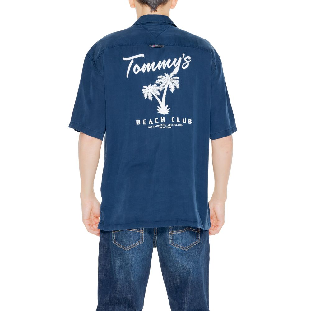 Blue Lyocell Shortsleeve Shirt