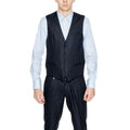 Black Linen Waistcoat