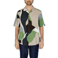 Bicolor Cotton Shortsleeve Shirt