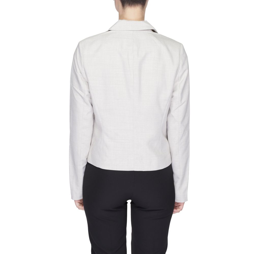 Gray Polyester Blazer