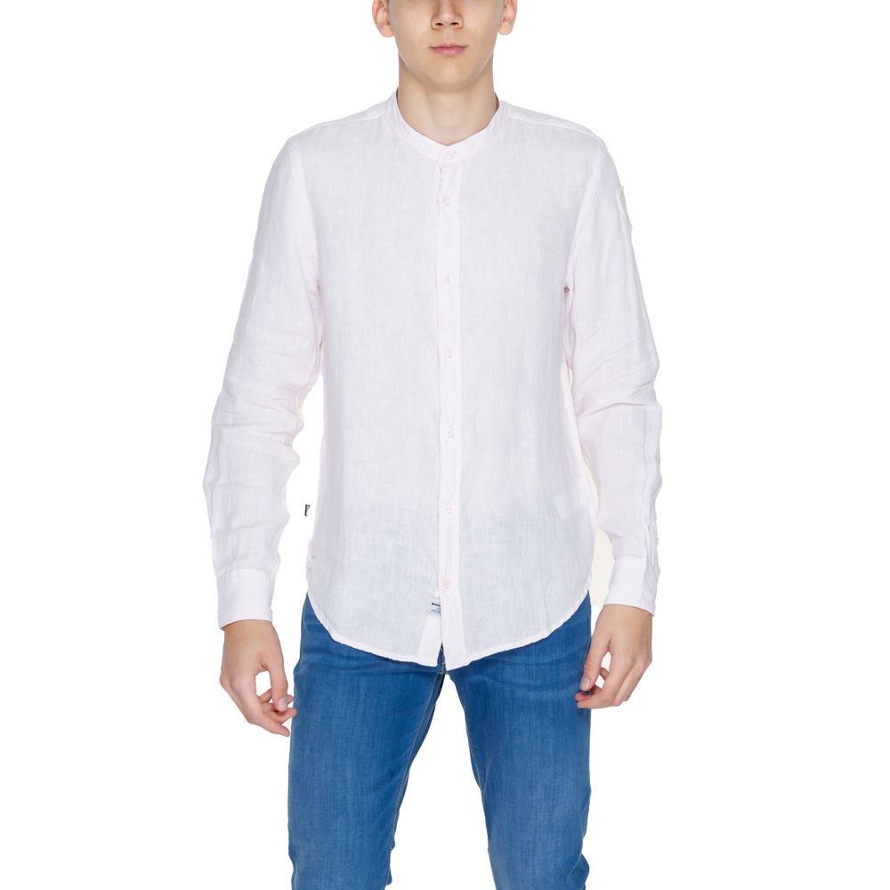 Multicolor Linen Dress Shirt