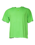 Green Logo Round Neck Short Sleeves T-shirt