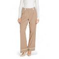 Brown Recycled Polyester Casual Pants