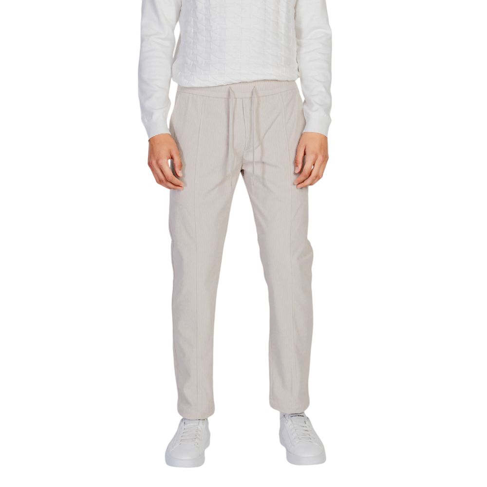 Antony Morato Beige Polyester Casual Pants