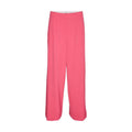 Pink Polyester Casual Pants