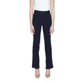Blue Cotton Flared Pants