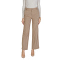Beige Viscose Dress Pants
