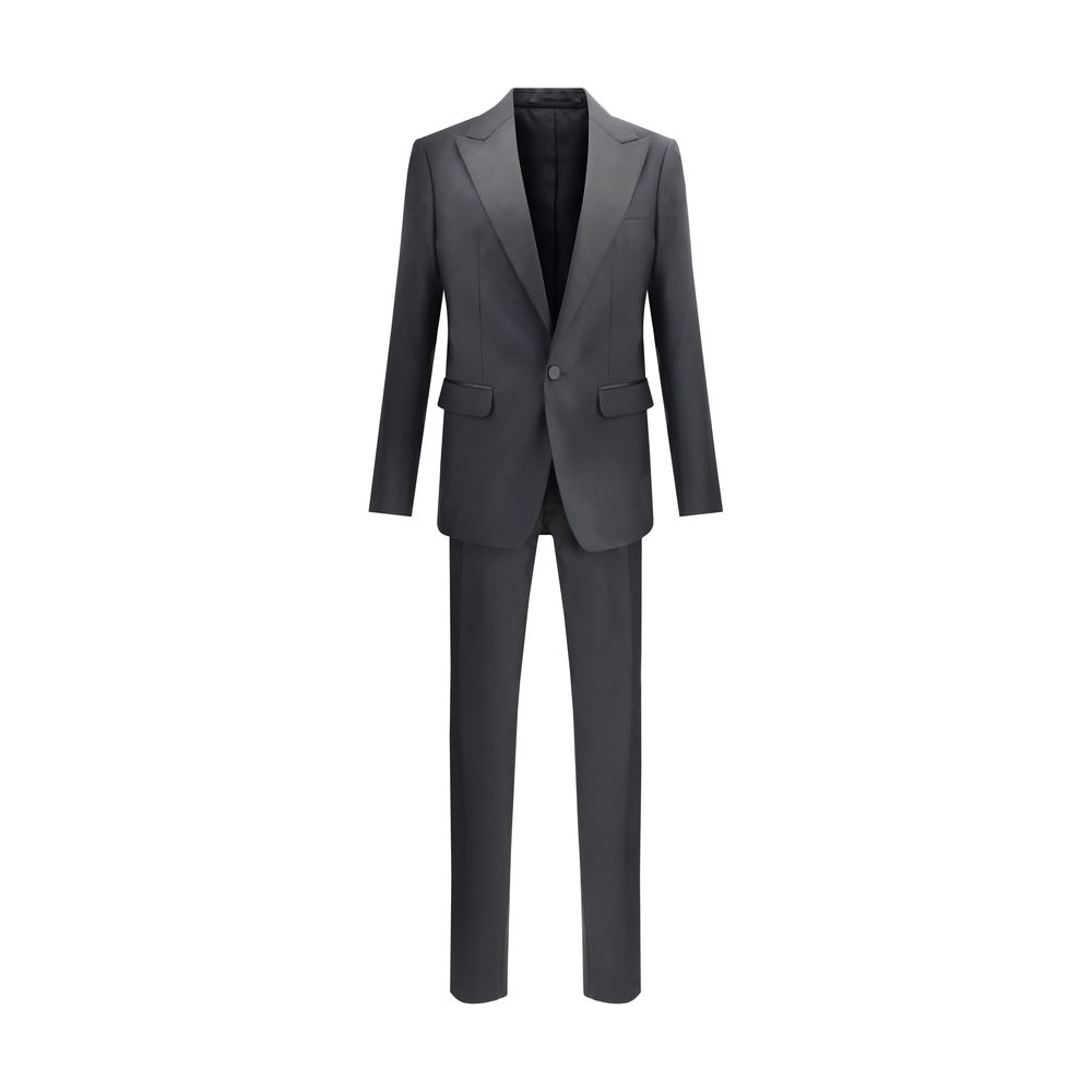 Black Wool Two-Piece Suit
