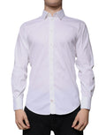 White Cotton Blend Formal MARTINI Shirt